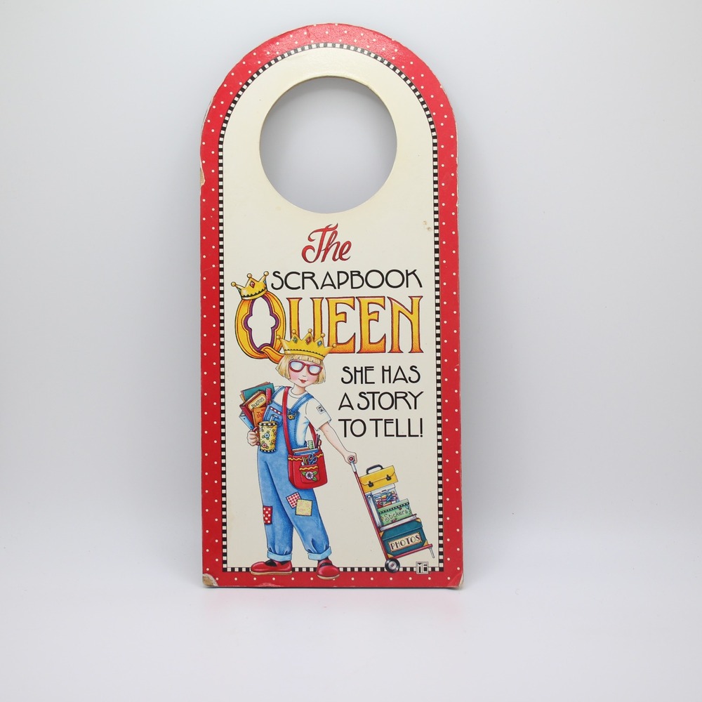 Mary Engelbreit The Scrapbook Queen Door‎ Hanger Imaginatons Decor